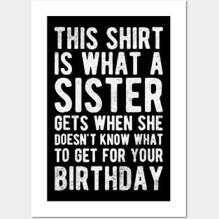 Sister Birthday Posters and Art